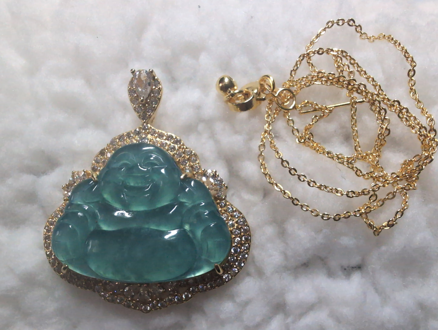 Jadeite Budda pendant