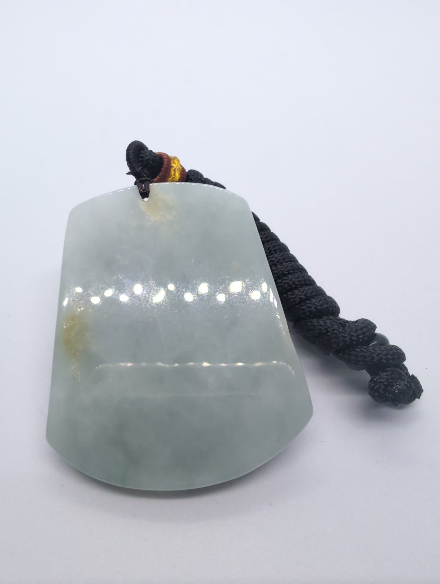 Bluish green jadeite pendant