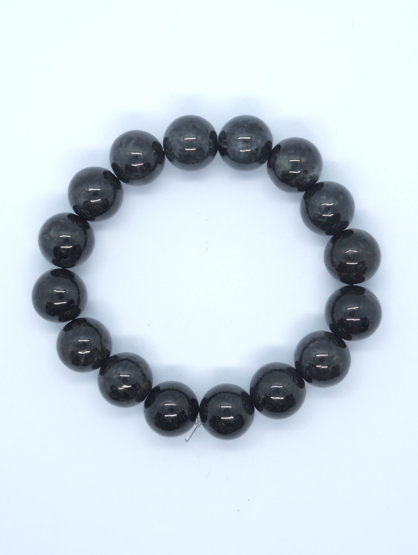 Dark green/black jadeite beads bracelet