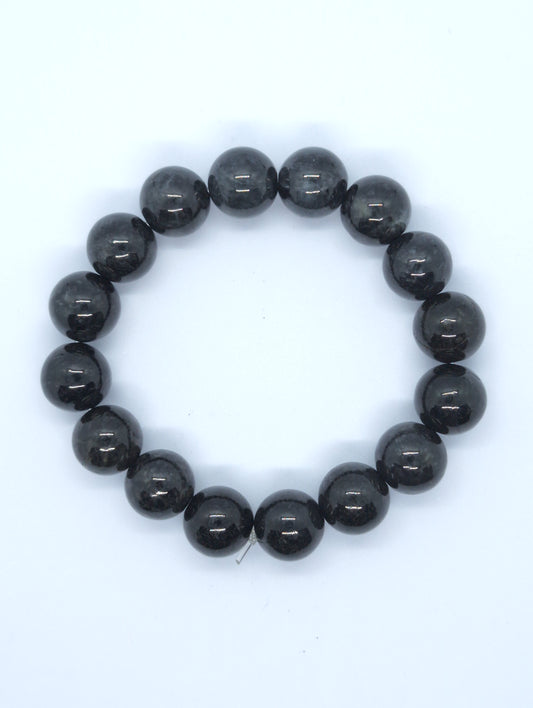 Dark green/black jadeite beads bracelet