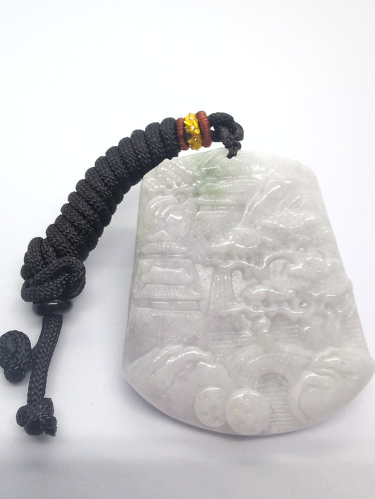 White jadeite pendant
