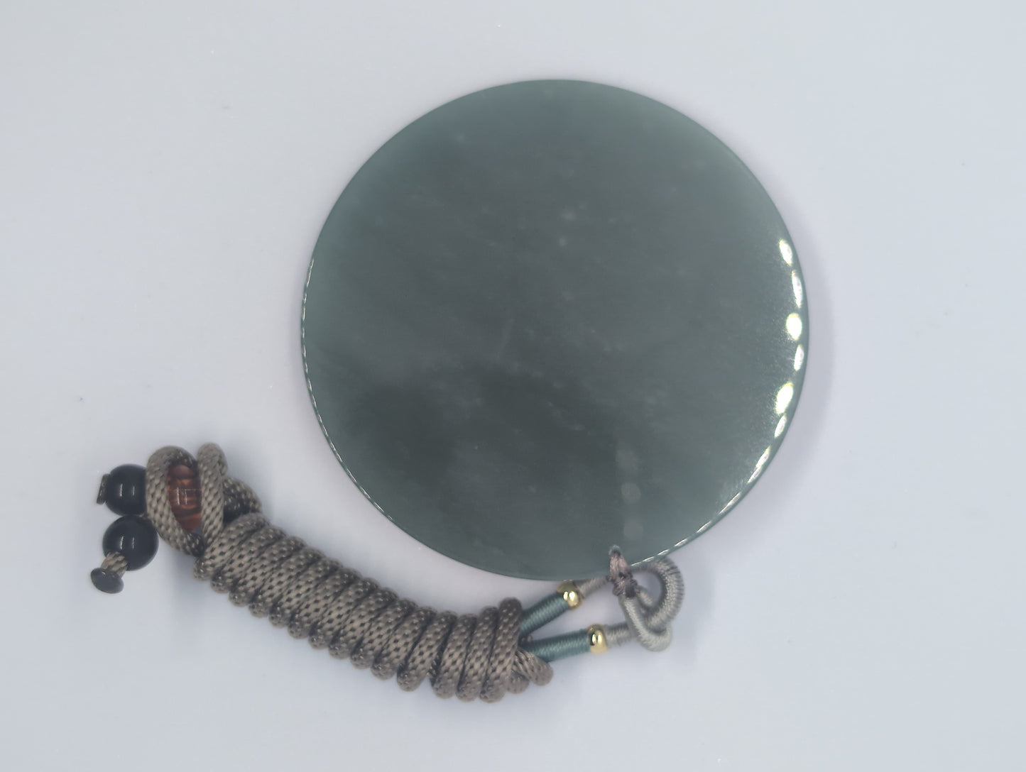 Green jadeite peace charm