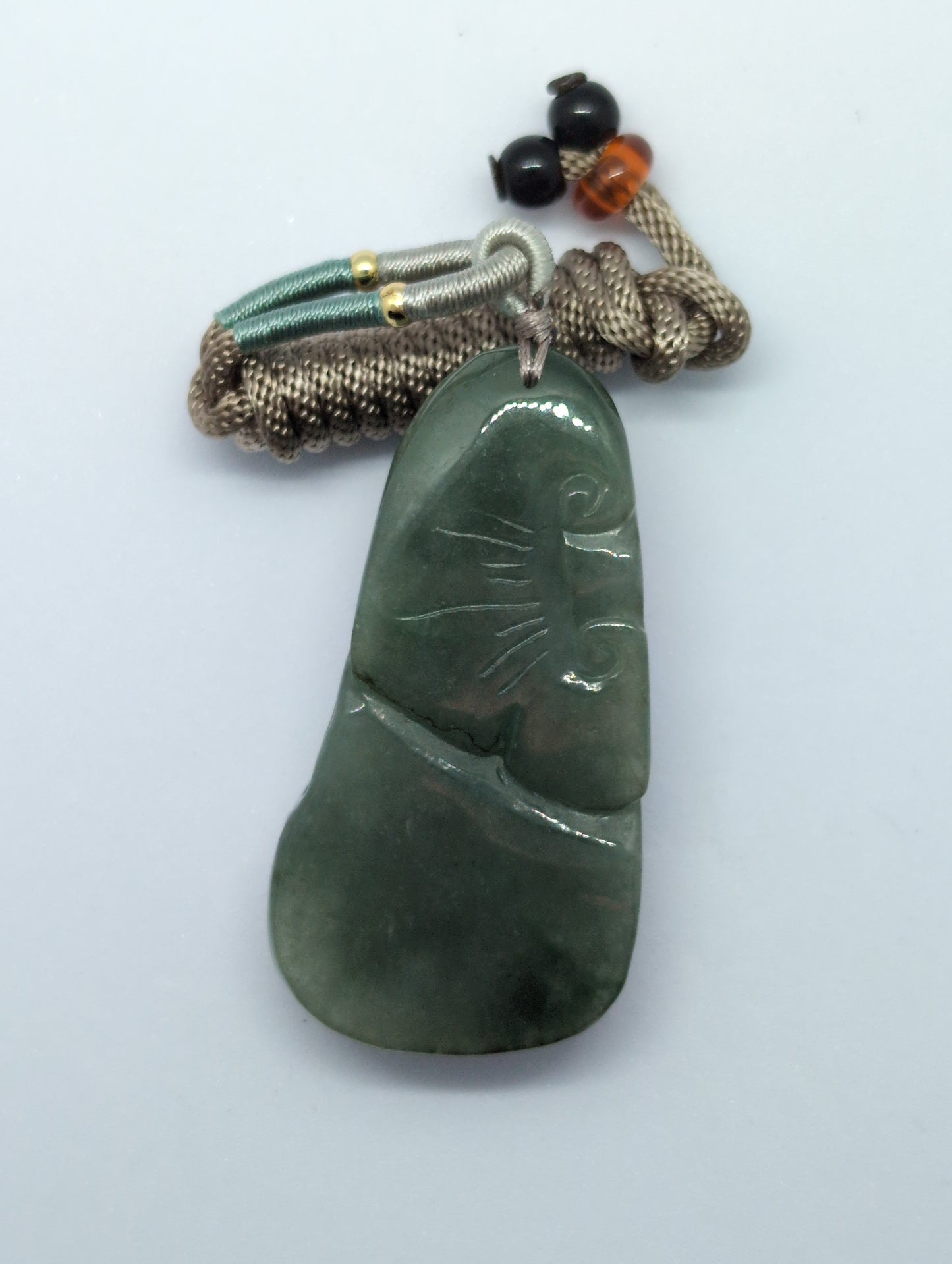 Green jadeite pendant