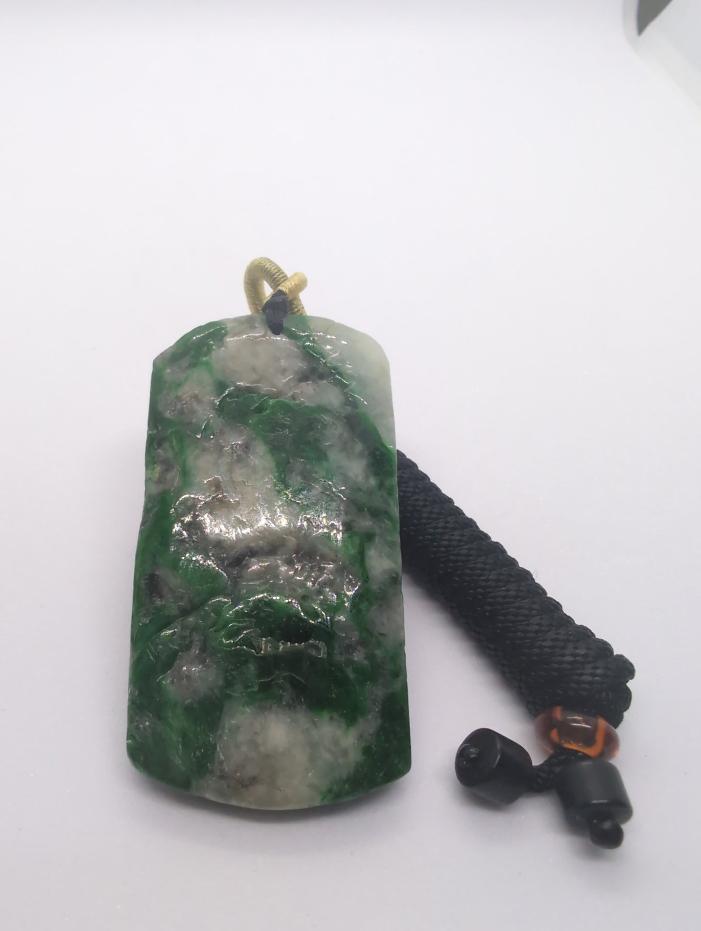 Green jadeite pendant