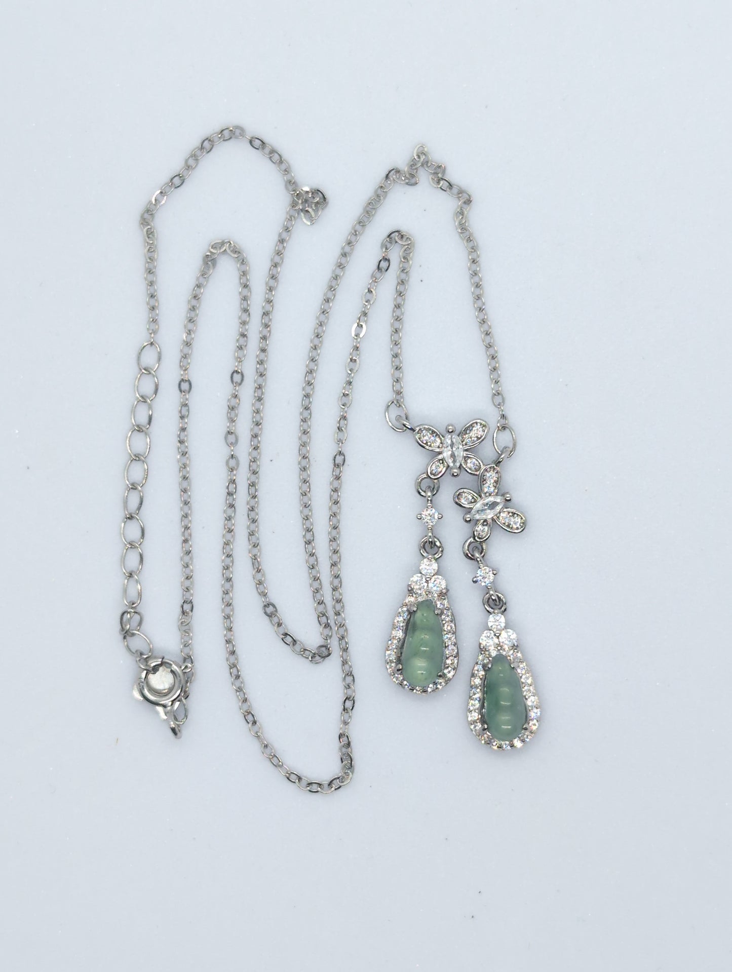 Icy green jadeite decorative necklace