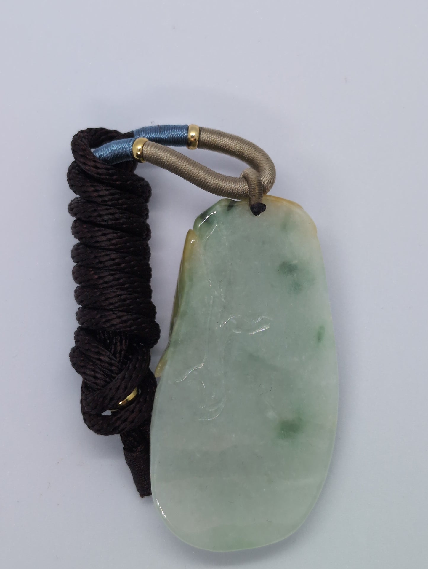 Crisp green jadeite pendant