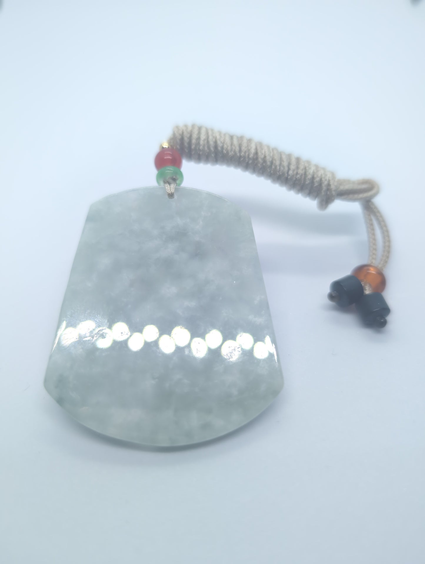 Icy cloud jadeite pendant