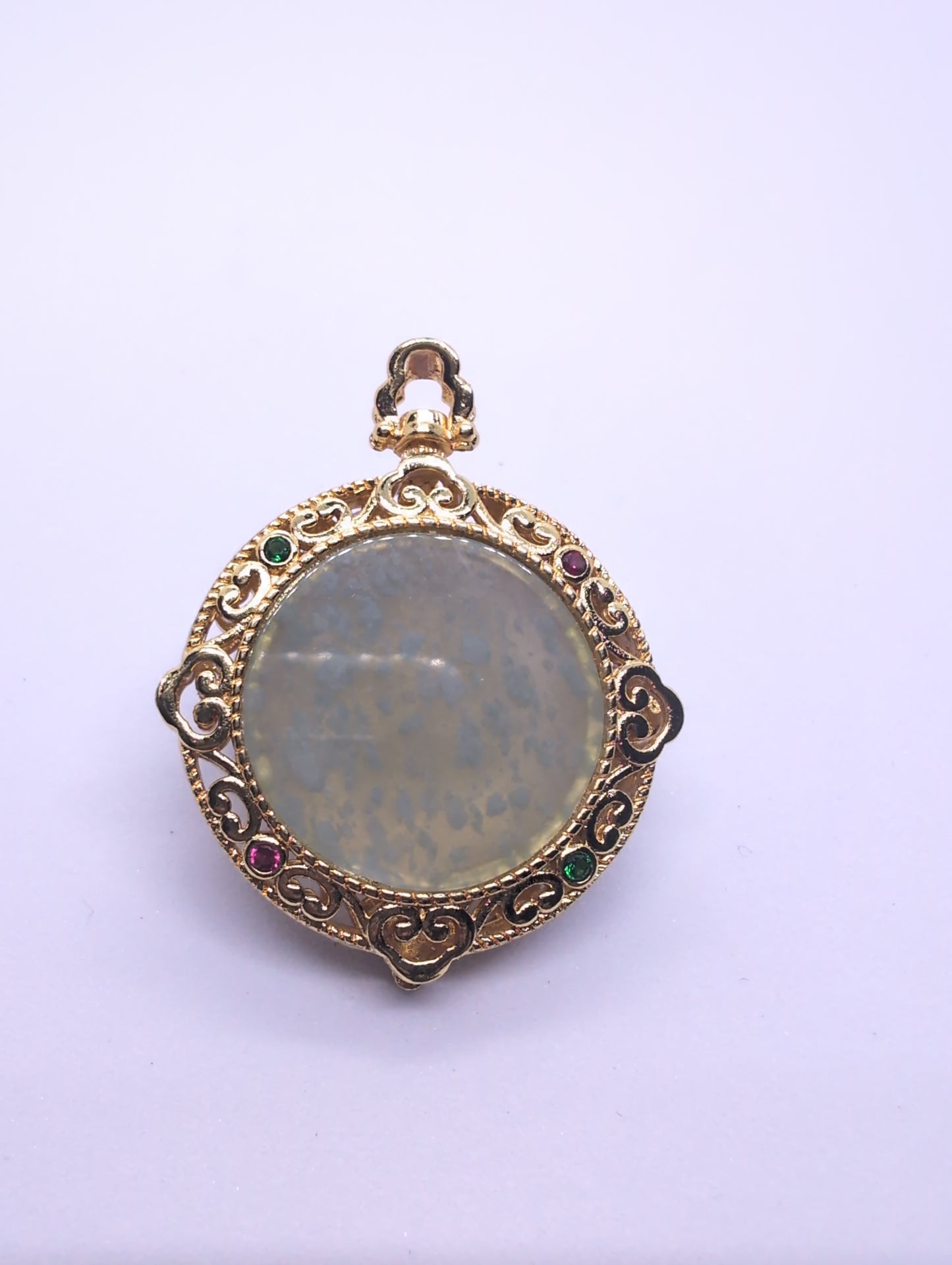 Icy cloud jadeite pendant
